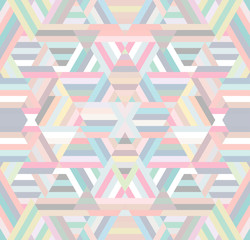 Seamless pattern. Endless multicolored background. Abstract seamless background. Background of geometric shapes. Colorful mosaic pattern. Colorful geometric background.