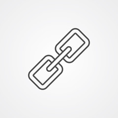 Link vector icon sign symbol