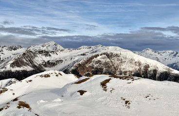 Mountains in winter - Sillian, Austria