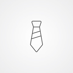 Tie vector icon sign symbol