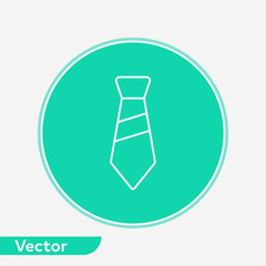 Tie vector icon sign symbol