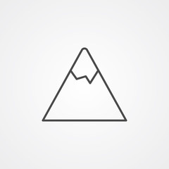 Mountain vector icon sign symbol