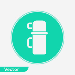 Thermos vector icon sign symbol