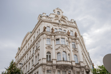 old city street of prague in czech republic
