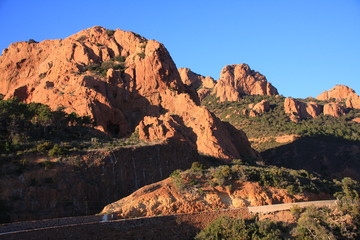 les roches rouges de l'Esterel