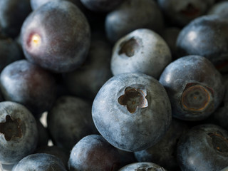 Nahaufnahme von Blaubeeren