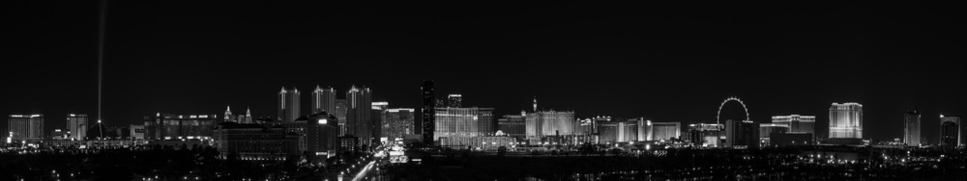 Vegas Skyline BW