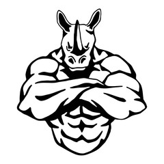 Awesome Muscle Rhino