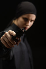girl with gun