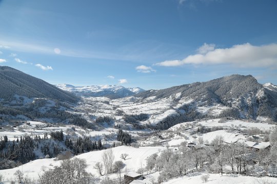 winter view karadeniz artvin /savsat/turkey