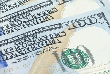 New Design US or USA currency Dollar close-up macro photo