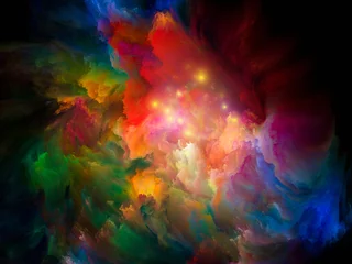 Rolgordijnen Cosmic Paint. © agsandrew