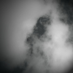 Clouds on Black Sky Background