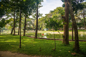 Obraz premium Parque em Yangon, Myanmar.