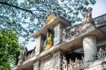 Fototapeta na wymiar Arquitetura das construções em Yangon, Myanmar.