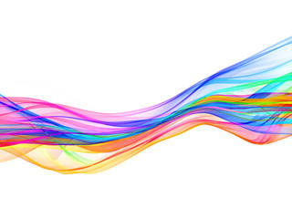 abstract eco fresh rainbow smoke flame over white background