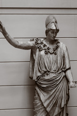 The statue of the ancient Greek goddess of wisdom, Athena