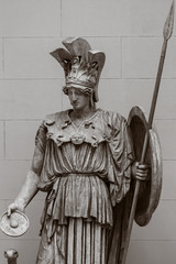 The statue of the ancient Greek goddess of wisdom, Athena