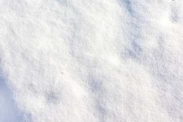 Abstract empty background. Texture of fresh white snow.