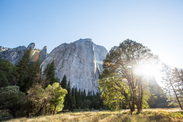 Spectacular views of the Yosemite National Park in autumn, California, USA