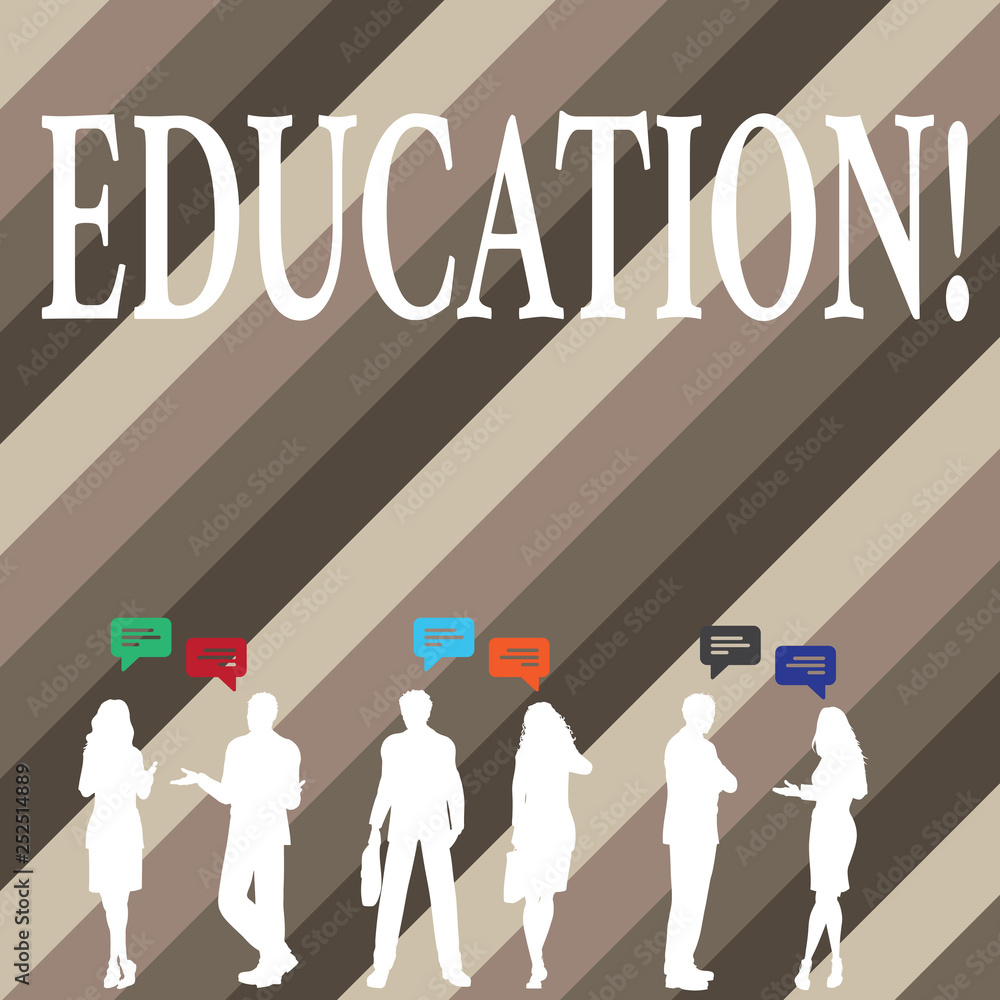 Poster writing note showing education. business photo showcasing teaching of students by implementation of 