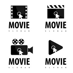 Click Movie Logo Vector