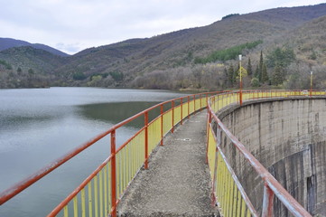 Dam on Gradce Lake in Macedonia