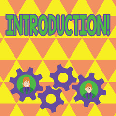 Word writing text Introduction. Business concept for First part of a document Formal presentation to an audience