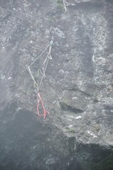 クライミングの岩壁
