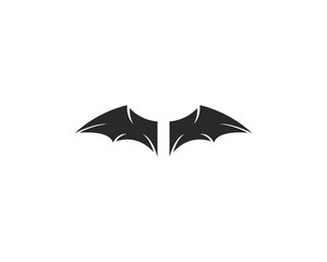 Bat ilustration logo vector