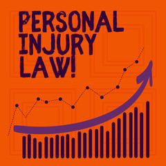 Word writing text Personal Injury Law. Business concept for guarantee your rights in case of hazards or risks