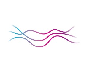 Wave line illustration design