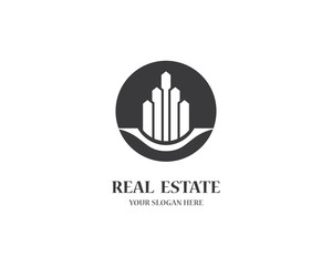 Fototapeta premium Real estate logo icon illustration