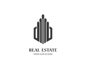 Real estate logo icon illustration