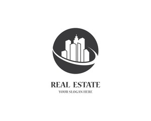 Real estate logo icon illustration