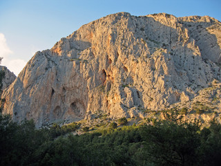mountain massif at el chorro spain