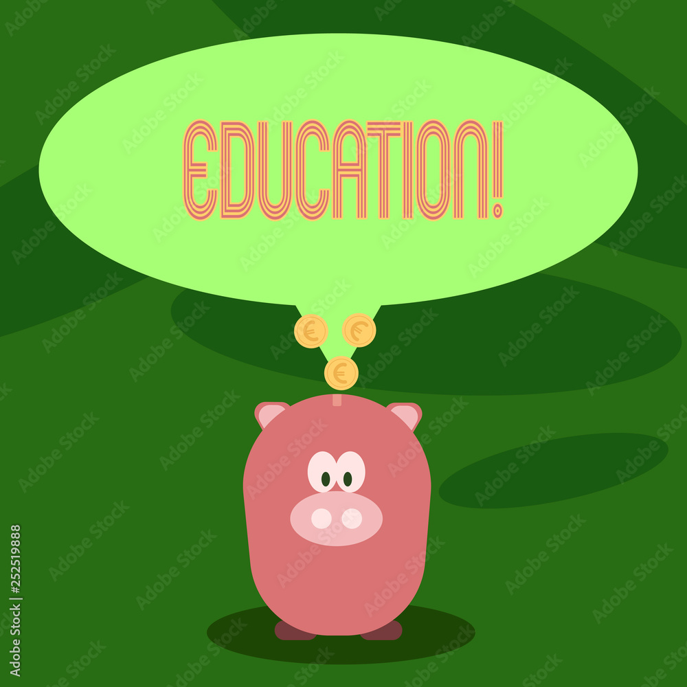 Poster writing note showing education. business photo showcasing teaching of students by implementation of 