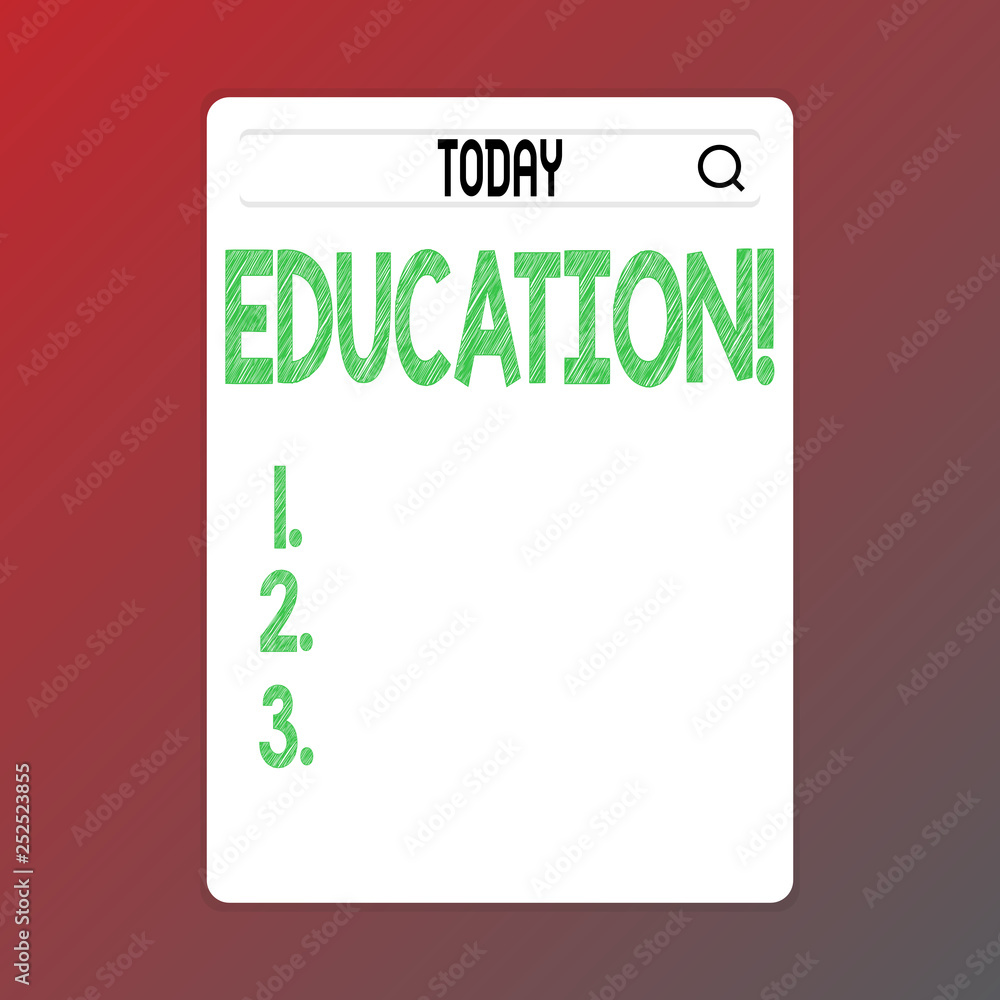 Poster writing note showing education. business photo showcasing teaching of students by implementation of 