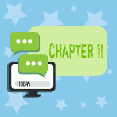 Conceptual hand writing showing Chapter 1. Business photo text Starting something new or making a big changes in ones journey