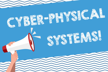 Conceptual hand writing showing Cyber Physical Systems. Business photo text Mechanism controlled by computerbased algorithms