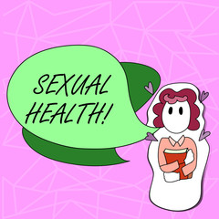 Text sign showing Sexual Health. Conceptual photo STD prevention Use Protection Healthy Habits Sex Care