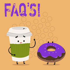 Text sign showing Faq S. Conceptual photo Multiple questions answered for online product
