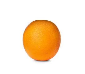 Fresh ripe orange isolated on white. Citrus fruit