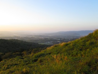Fototapeta premium 若草山の夕景