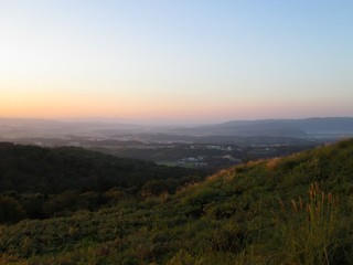 Fototapeta premium 若草山の夕景
