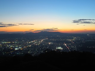 若草山の日の入