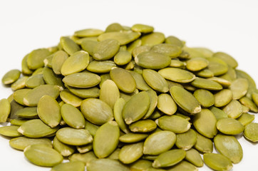 Pumpkin seeds. Pumpkin seeds isolated on white background 