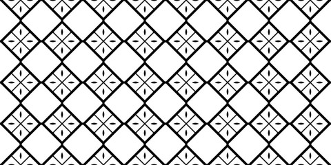 Vector Illustration. Pattern With Traditional Geometric Ornament, Decorative Border. Design For Print Fabric. Paper For Scrapbook. Black white color