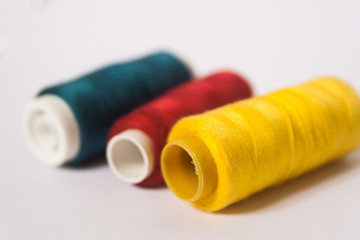 close-up of threads
