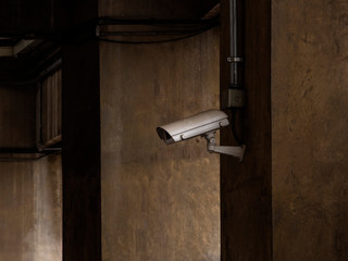 CCTV in the dark building scence